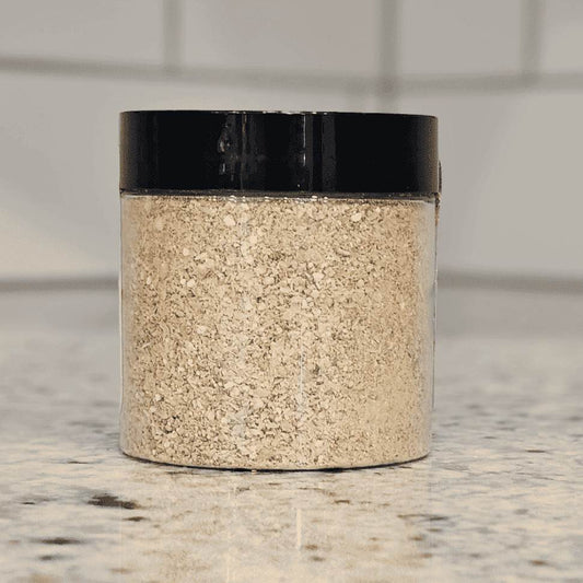 RawFedK9 Nutraboost supplement in its branded jar, showcasing a natural, nutrient-rich addition to support dogs’ overall health and vitality.