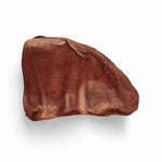 RawFedK9 dehydrated pig ears displayed on a white background, featuring clean, natural, single-ingredient chew treats for dogs.